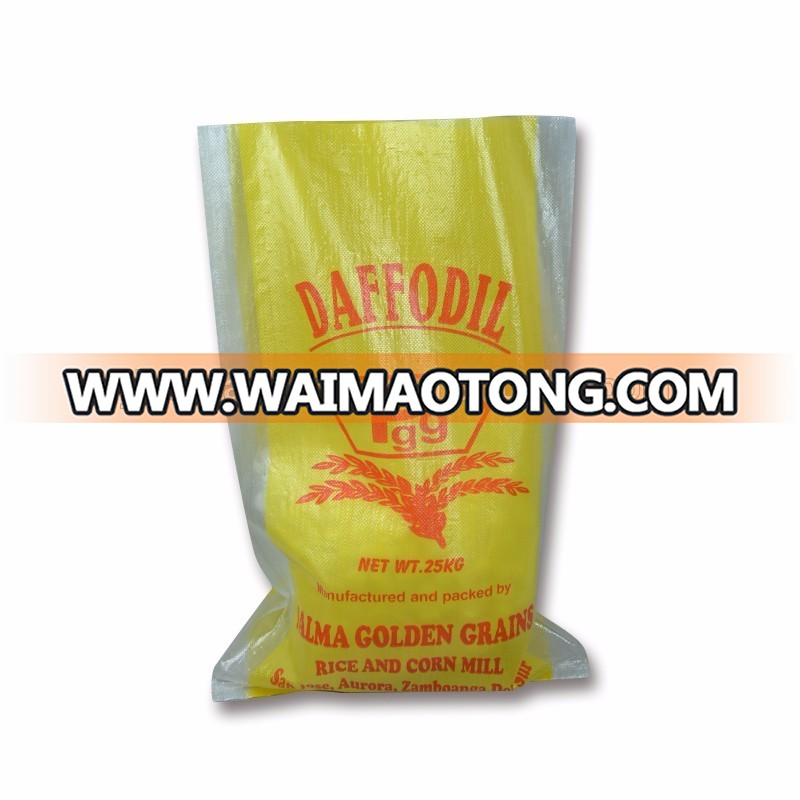 High Quality Plastic Size 25 Kg 30g 50kg Wheat Flour Rice Pp Woven Packing Bags